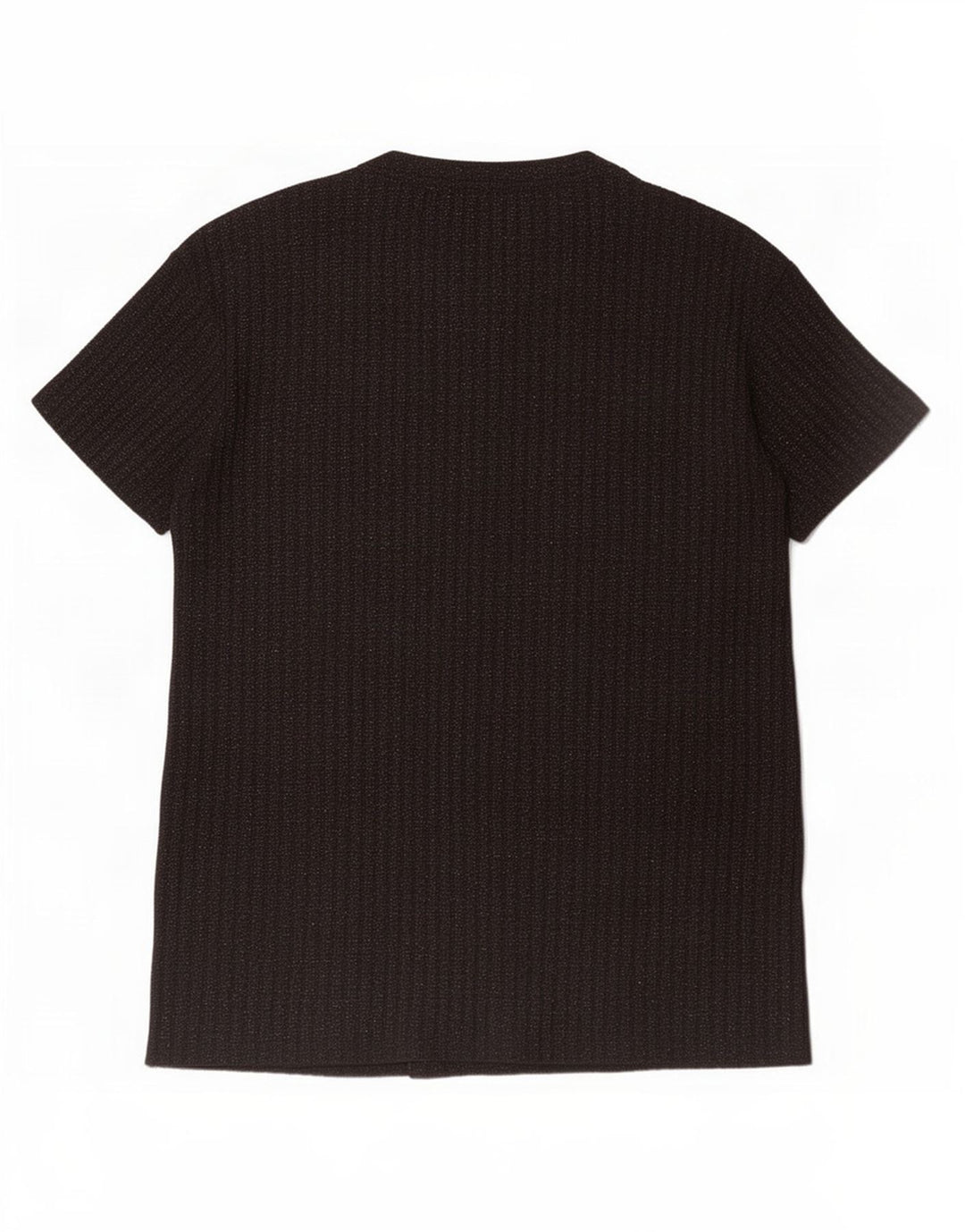 Zara Womens T-Shirt Top UK 10 Small Black Flecked Polyester