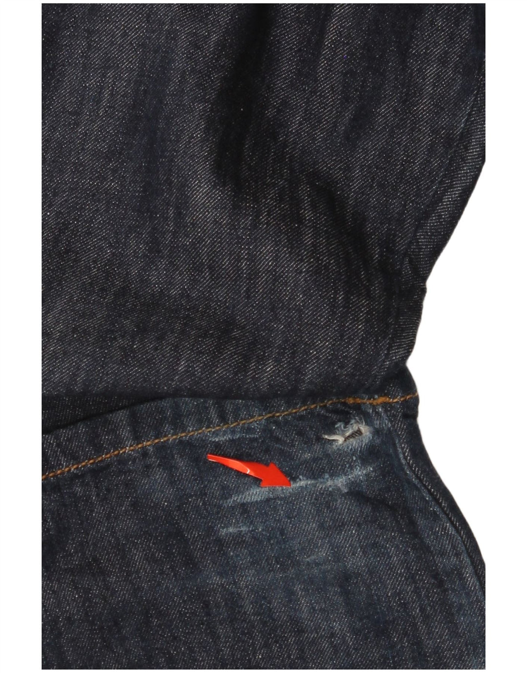 CALVIN KLEIN Womens Straight Jeans W27 L35 Navy Blue Cotton