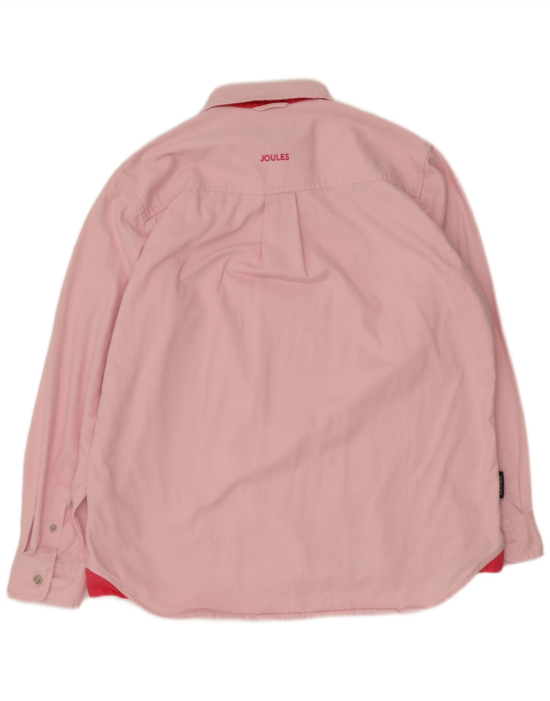 Joules Mens Pullover Shirt Large Pink Cotton