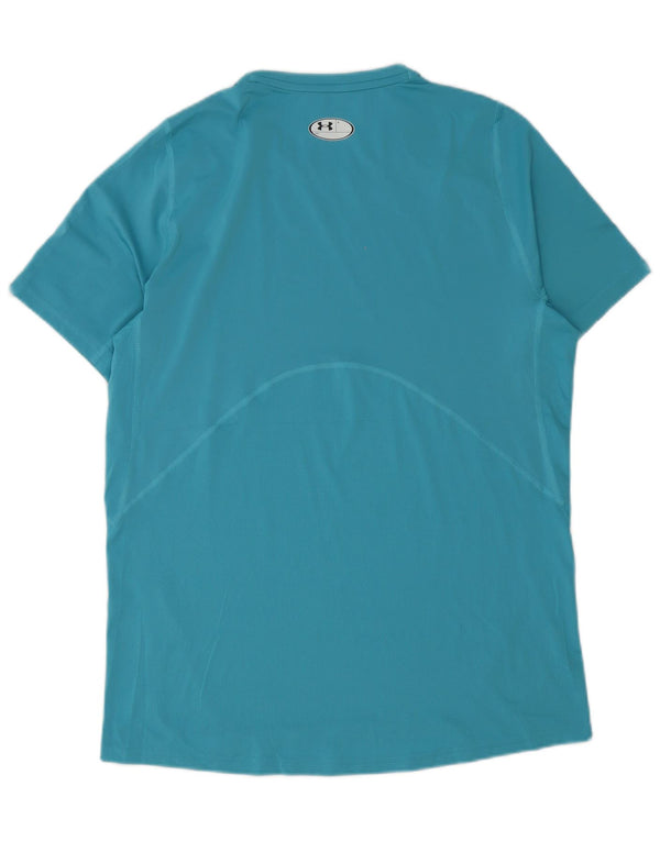 Under Armour Mens Heat Gear T-Shirt Top Large Blue