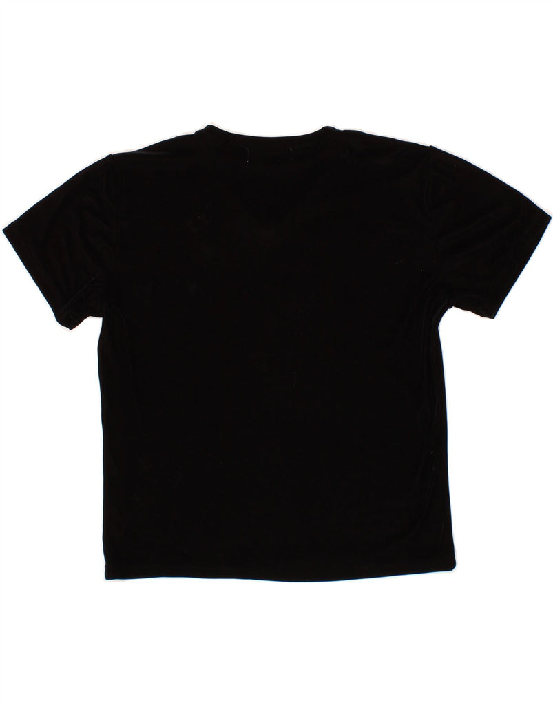 LIZ CLAIBORNE Womens T-Shirt Top UK 16 Large Black Polyester Vintage Liz Claiborne and Second-Hand Liz Claiborne from Messina Hembry 