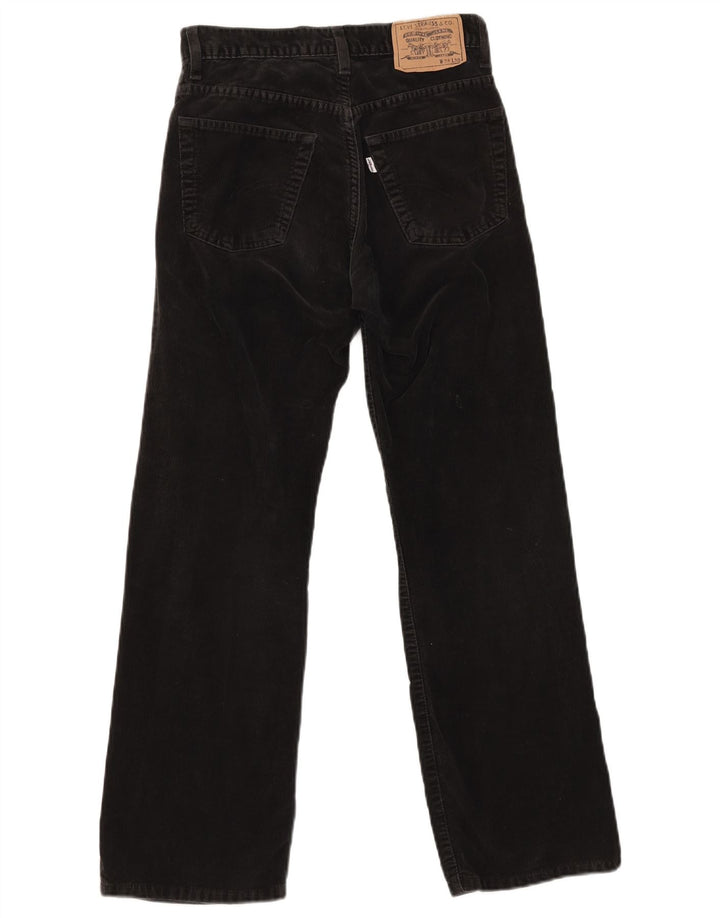 Levi's Womens Bootcut Corduroy Trousers W28 L30 Black Cotton
