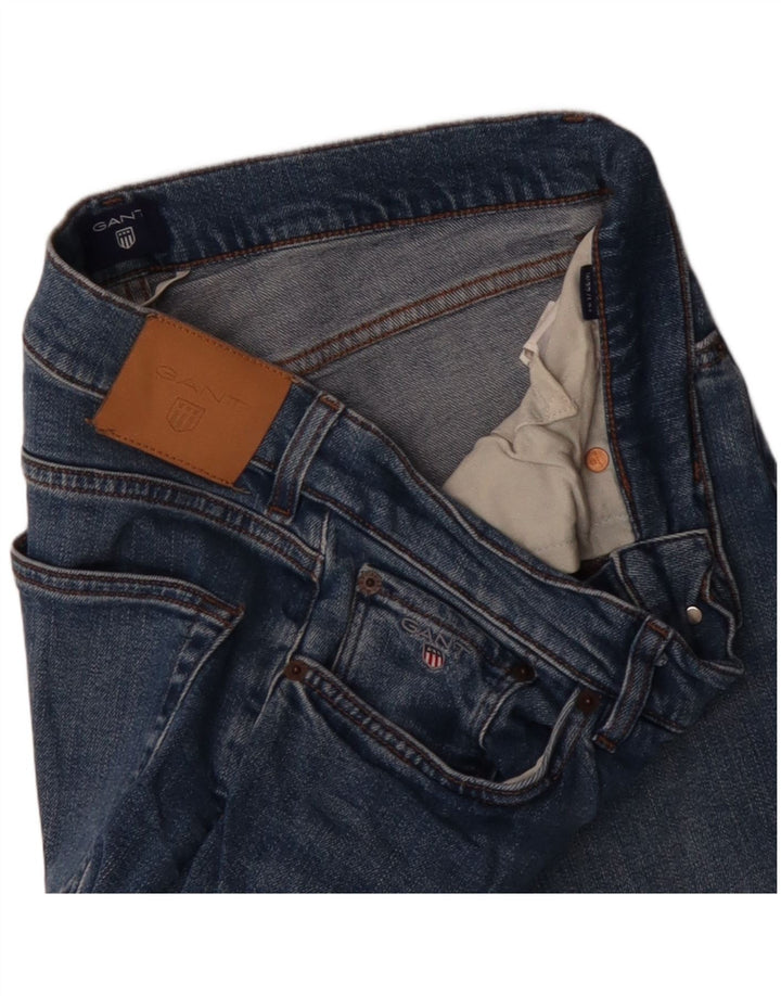 GANT Womens Straight Jeans W32 L29 Blue Cotton