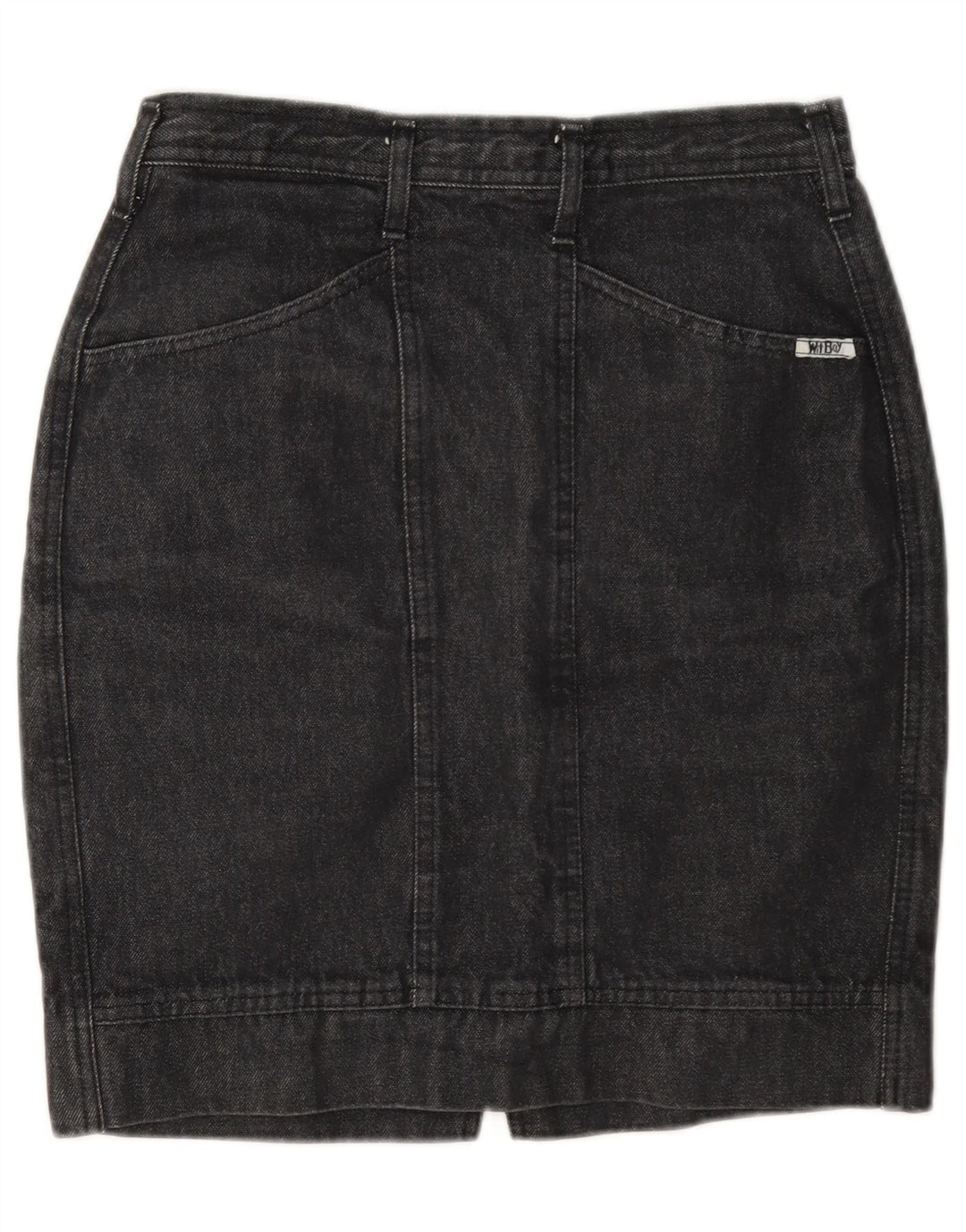 Wit Boy Womens Mini Denim Skirt W28 Medium Grey