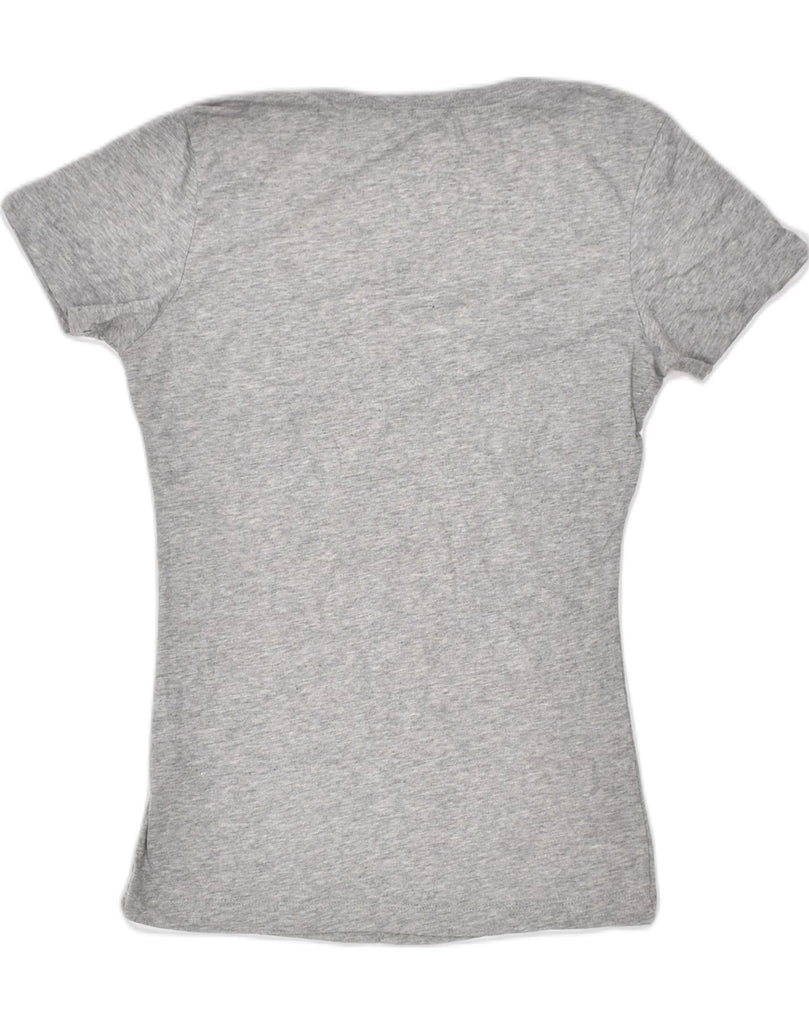 NIKE Womens Graphic T-Shirt Top UK 10 Small Grey Cotton | Vintage | Thrift | Second-Hand | Used Clothing | Messina Hembry 