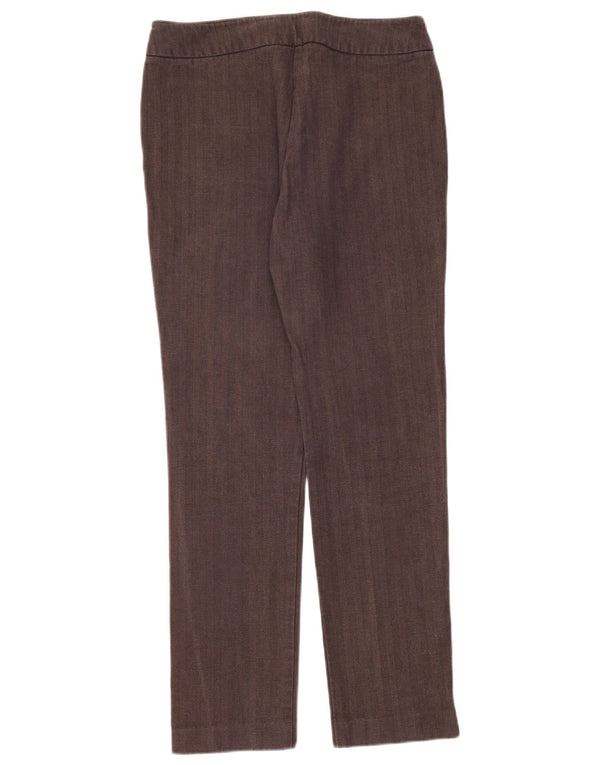 Max & Co. Womens Slim Suit Trousers W30 L30 Brown Herringbone