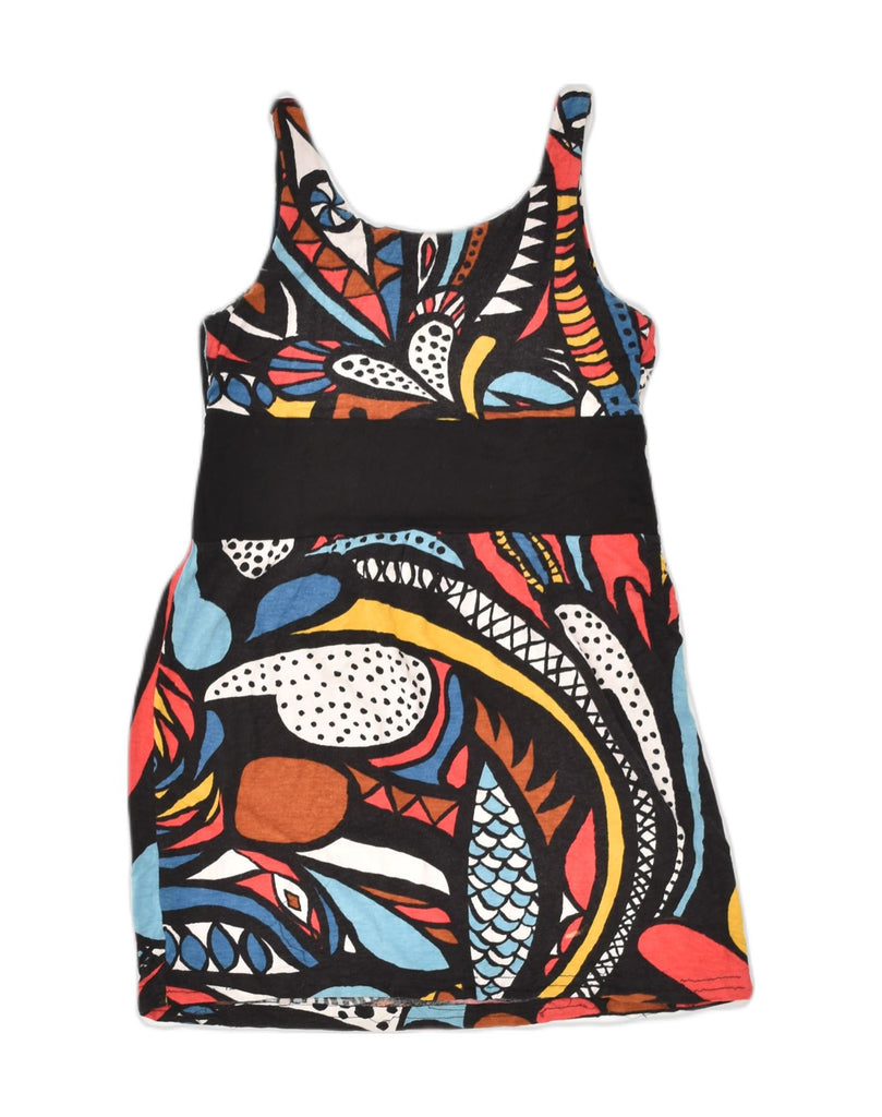 DESIGUAL Womens Longline Sleeveless Blouse Top UK 10 Small Multicoloured | Vintage Desigual | Thrift | Second-Hand Desigual | Used Clothing | Messina Hembry 