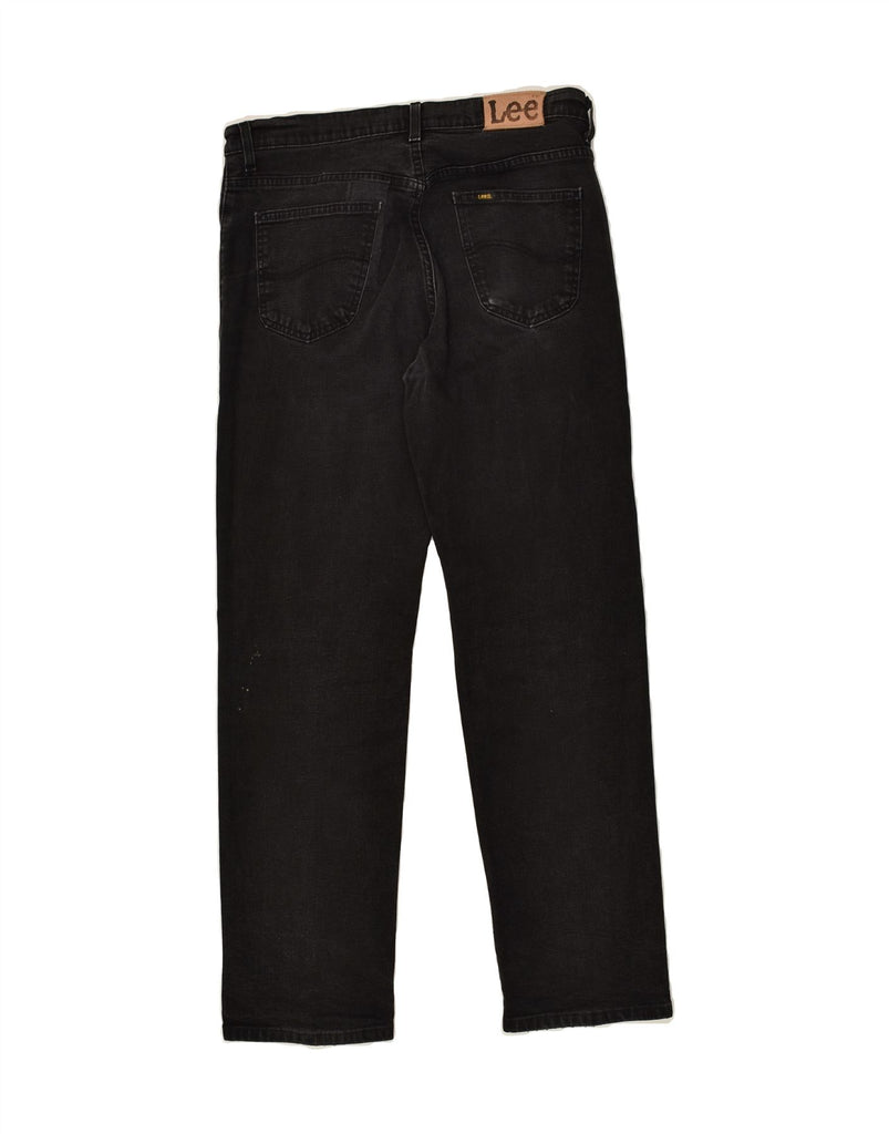 LEE Mens Straight Jeans W36 L32 Black Cotton | Vintage Lee | Thrift | Second-Hand Lee | Used Clothing | Messina Hembry 