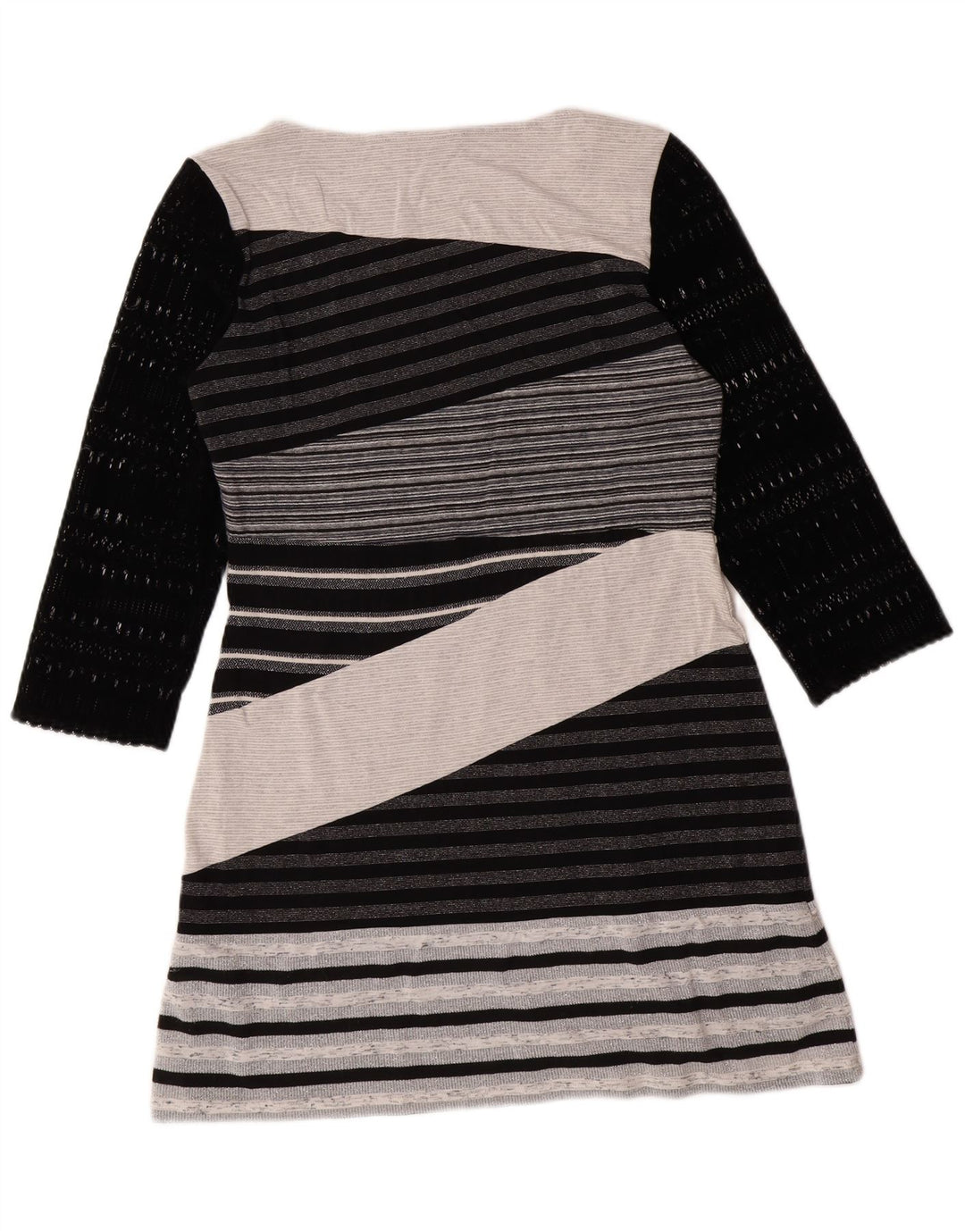 DESIGUAL Girls 3/4 Sleeve Basic Dress 15-16 Years XL Multicoloured Striped
