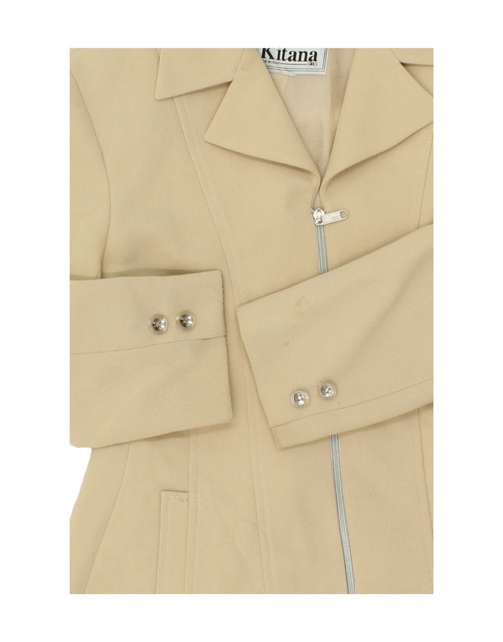 VINTAGE Girls Overcoat 11-12 Years Beige Vintage Vintage and Second-Hand Vintage from Messina Hembry 