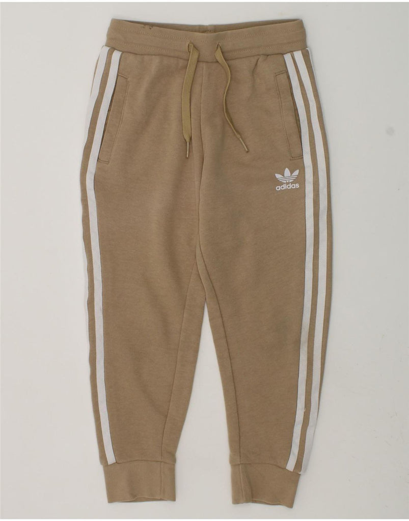 ADIDAS Girls Tracksuit Trousers Joggers 4-5 Years Grey Cotton | Vintage Adidas | Thrift | Second-Hand Adidas | Used Clothing | Messina Hembry 