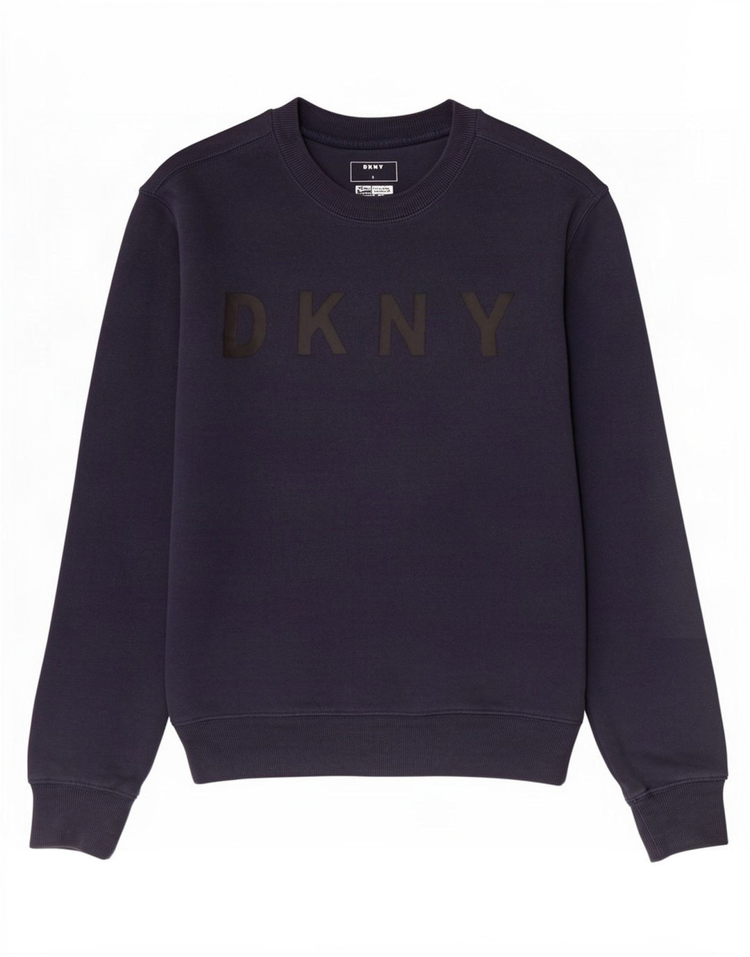 Dkny Mens Graphic Sweatshirt Jumper Small Navy Blue Cotton