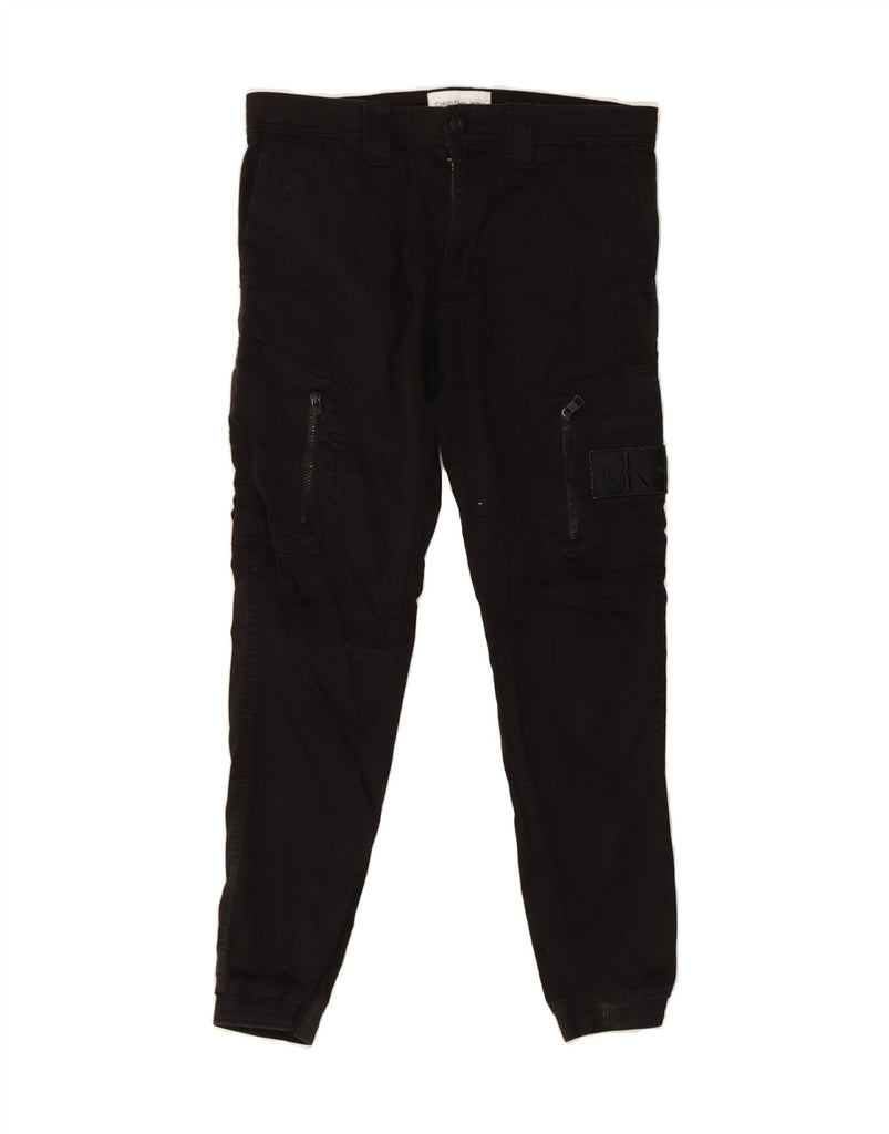 CALVIN KLEIN JEANS Womens Skinny Joggers Cargo Trousers W28 L32 Black Vintage Calvin Klein Jeans and Second-Hand Calvin Klein Jeans from Messina Hembry 