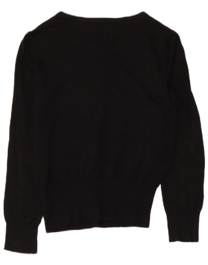Marks & Spencer Womens Cardigan Sweater UK 8 Small  Black Viscose