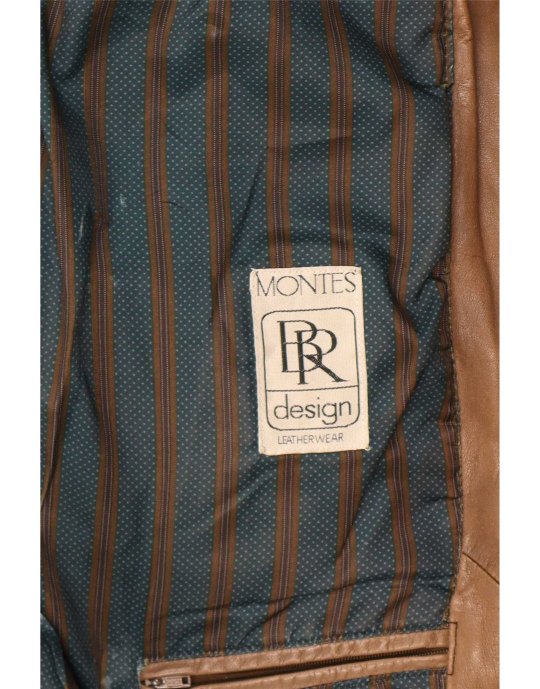 Montes Womens Oversized Leather Coat UK 18 XL Brown
