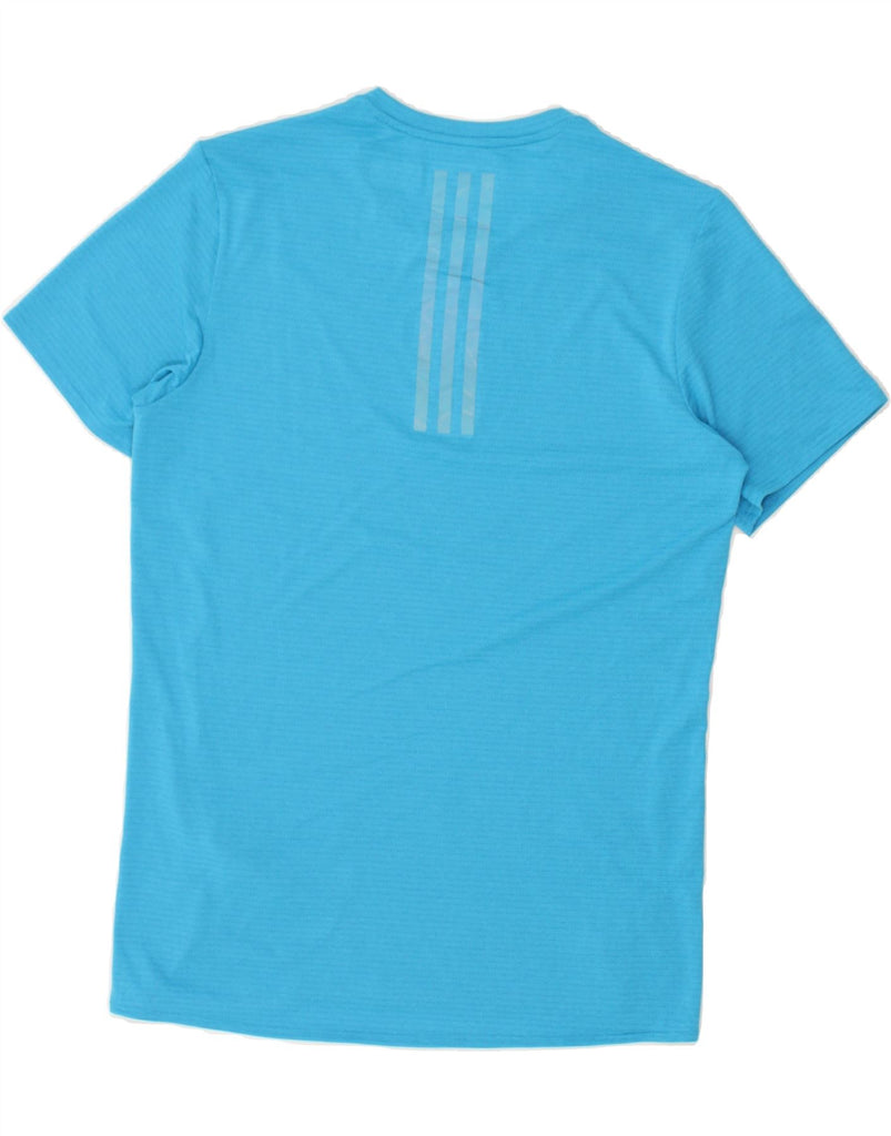 ADIDAS Mens T-Shirt Top Small Blue Polyester | Vintage Adidas | Thrift | Second-Hand Adidas | Used Clothing | Messina Hembry 