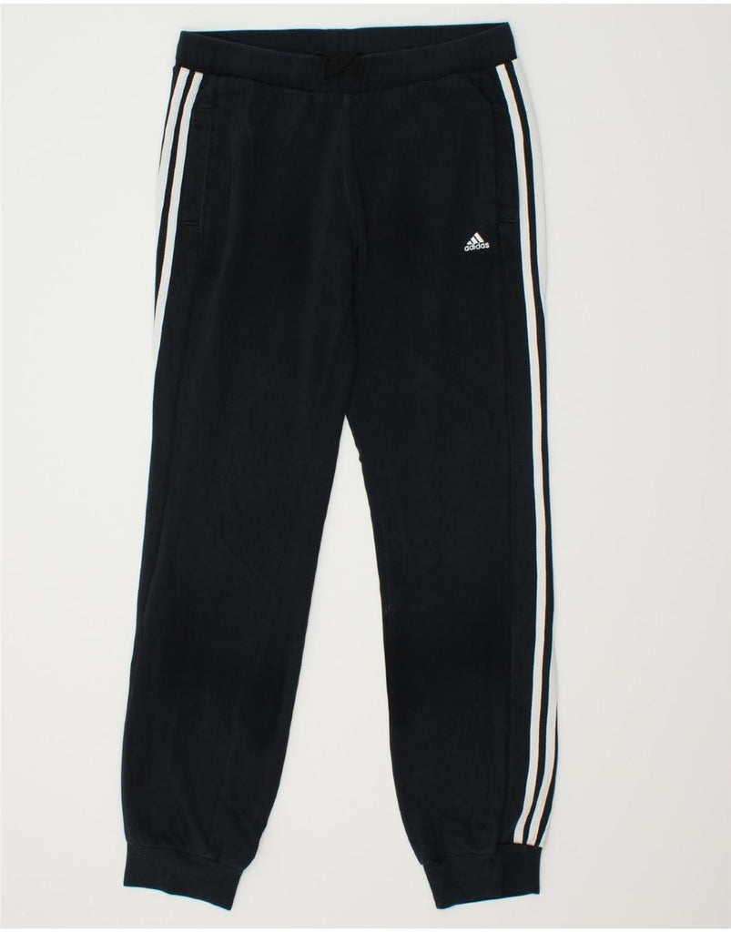 ADIDAS Womens Tracksuit Trousers Joggers UK 8/10 Small Black Cotton | Vintage Adidas | Thrift | Second-Hand Adidas | Used Clothing | Messina Hembry 