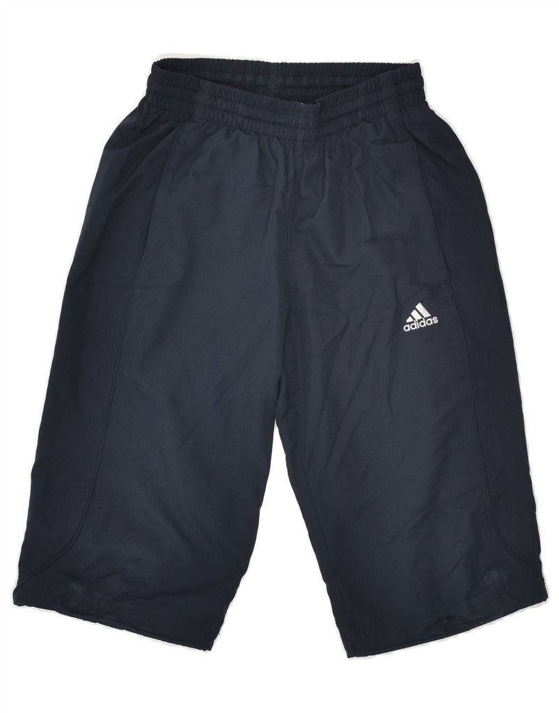 ADIDAS Boys Clima 365 Sport Shorts 9-10 Years Navy Blue Polyester | Vintage Adidas | Thrift | Second-Hand Adidas | Used Clothing | Messina Hembry 