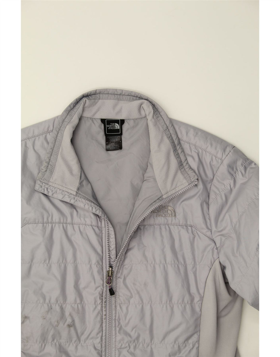 THE NORTH FACE Womens Padded Jacket UK 18 XL Grey Colourblock Polyester Vintage The North Face and Second-Hand The North Face from Messina Hembry 