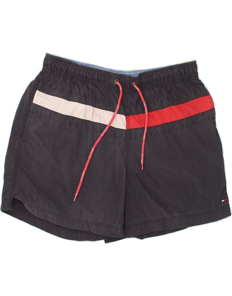 TOMMY HILFIGER Mens Sport Shorts Medium Navy Blue | Vintage Tommy Hilfiger | Thrift | Second-Hand Tommy Hilfiger | Used Clothing | Messina Hembry 