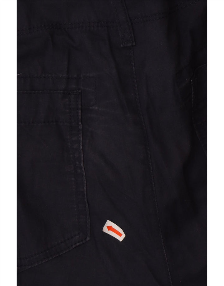 EDDIE BAUER Womens Cargo Shorts US 12 Large W38  Navy Blue Cotton