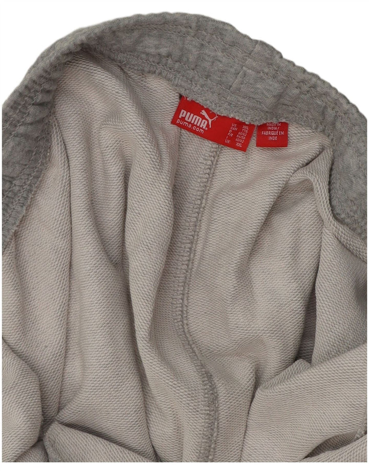 Puma Mens Tracksuit Trousers Joggers 2XL Grey Flecked Cotton