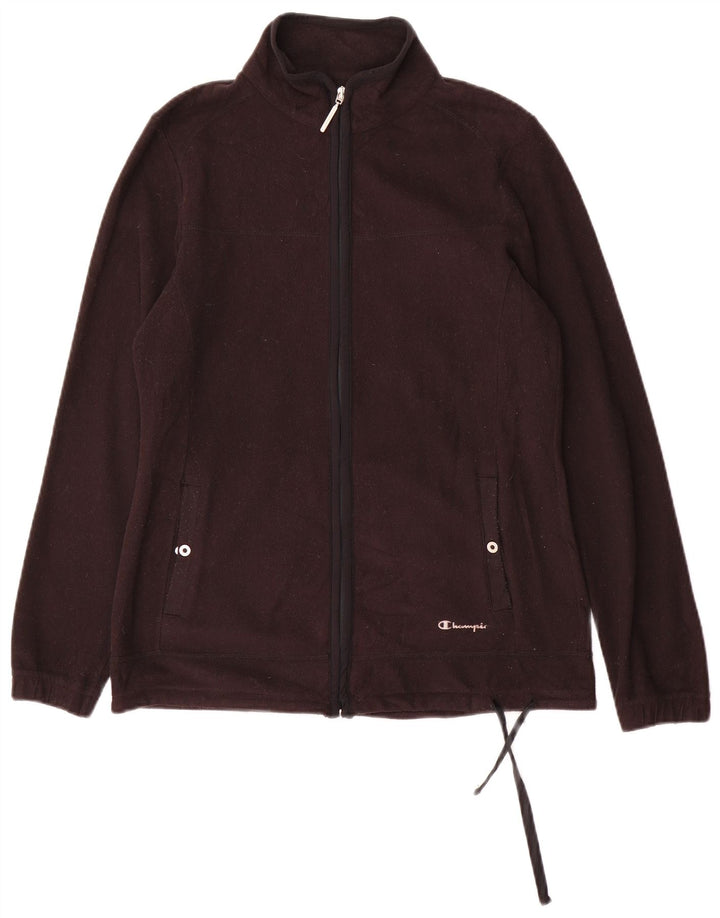 Champion Womens Fleece Jacket UK 12 Medium Black Polyester