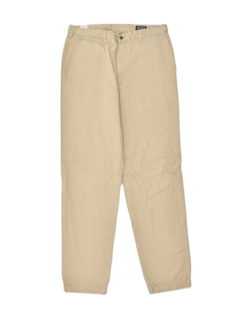 DKNY Mens Slim Chino Trousers W36 L34  Beige Cotton | Vintage Dkny | Thrift | Second-Hand Dkny | Used Clothing | Messina Hembry 