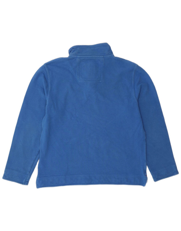 Crew Clothing Mens Zip Neck Sweatshirt Jumper Large Blue Cotton