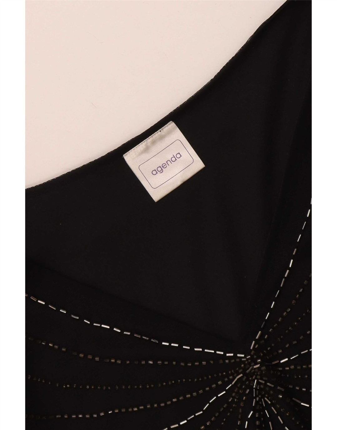 Agenda Womens Blouse Top UK 16 Large Black Polyester