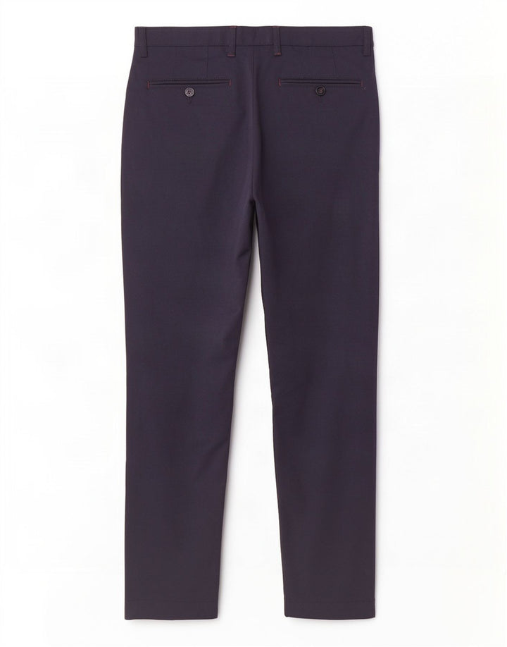 Ted Baker Mens Straight Suit Trousers W32 L30 Navy Blue Polyester