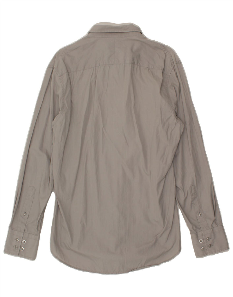 KENZO Mens Slim Fit Shirt Size 41 16 Large Grey Cotton Vintage Kenzo and Second-Hand Kenzo from Messina Hembry 