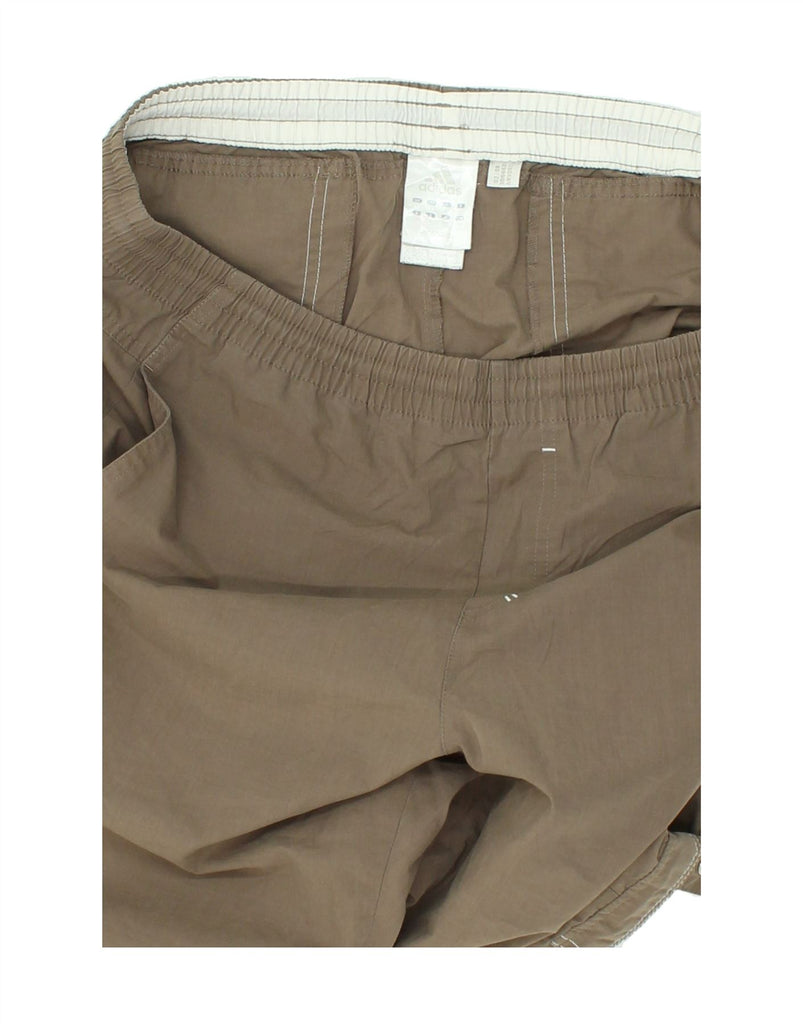 ADIDAS Mens Bermuda Sport Shorts Large  Beige | Vintage Adidas | Thrift | Second-Hand Adidas | Used Clothing | Messina Hembry 