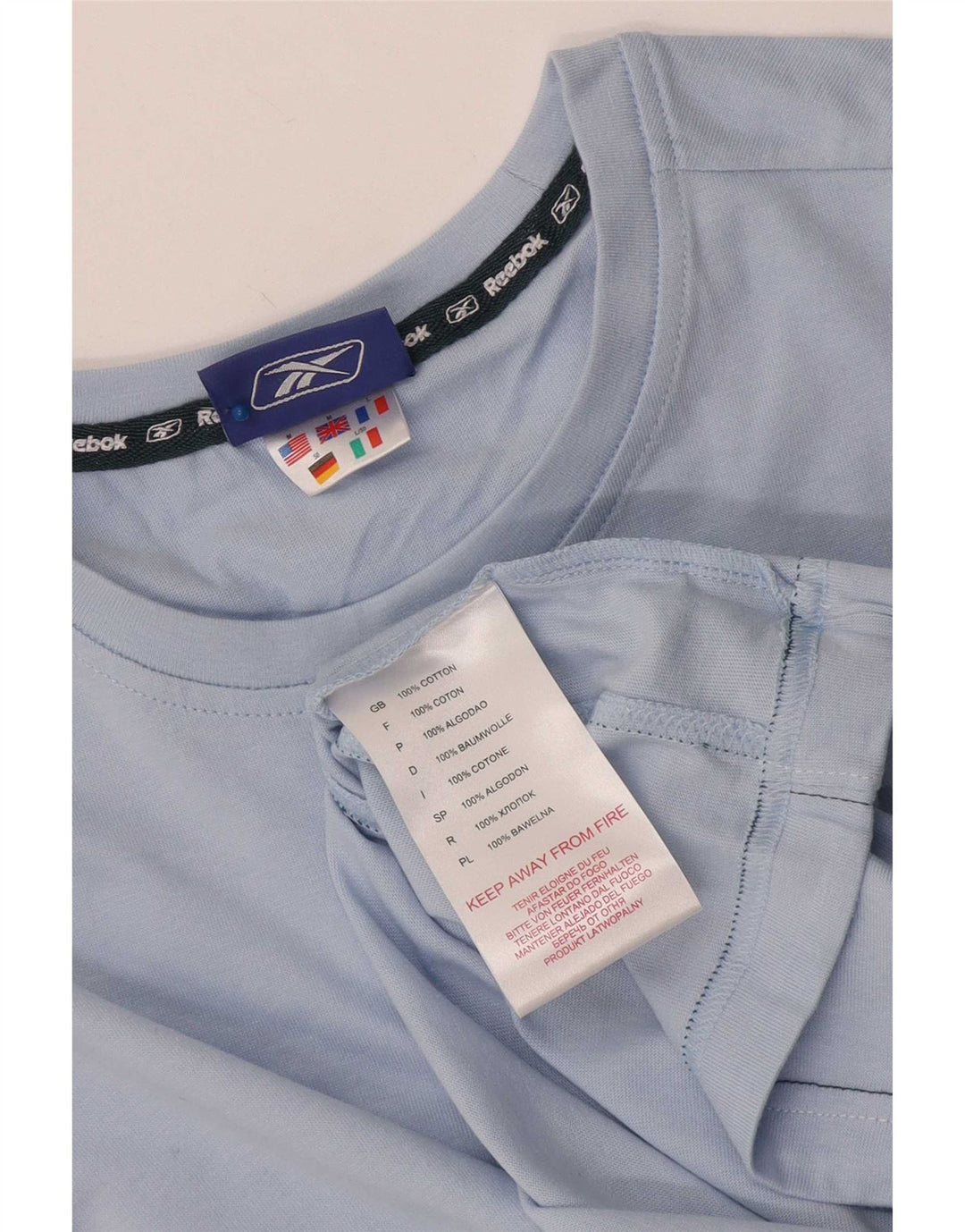 Reebok Mens Vest Top Medium Blue Cotton
