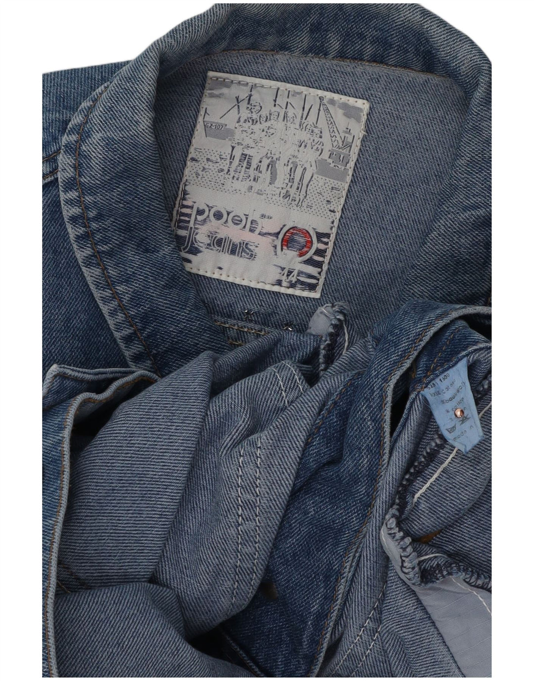 Pooh Womens Denim Jacket EU 44 XL Blue Cotton