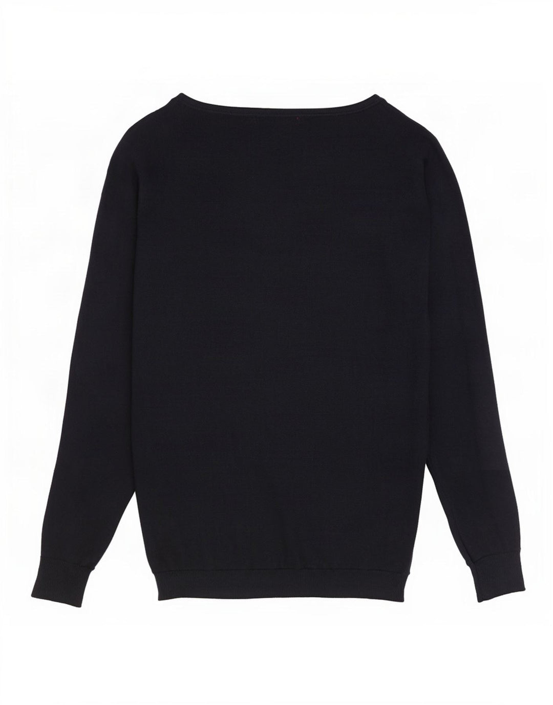 Guess Womens Graphic Boat Neck Jumper Sweater UK 14 Medium Navy Blue
