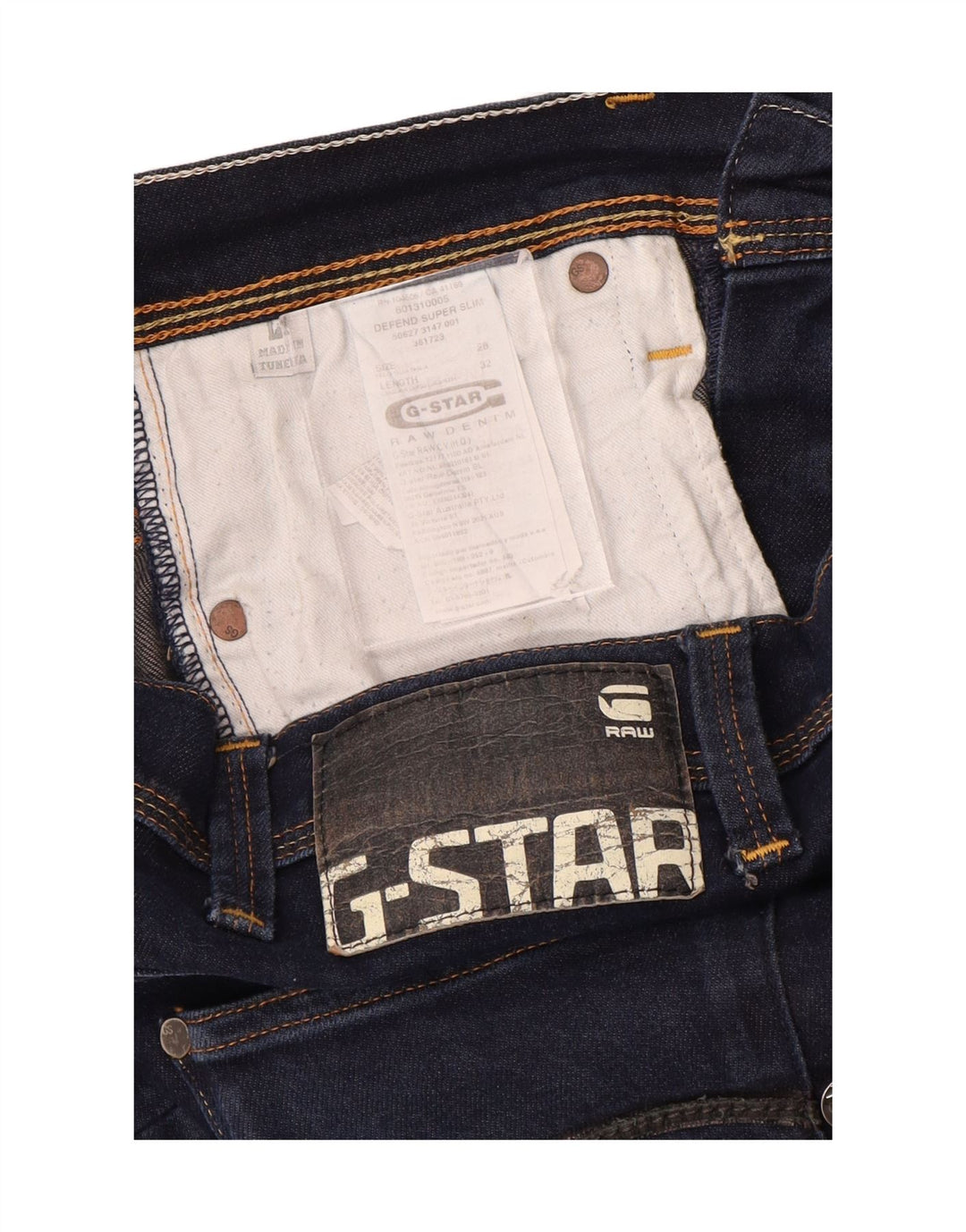 G-Star Womens Slim Jeans W28 L32 Navy Blue