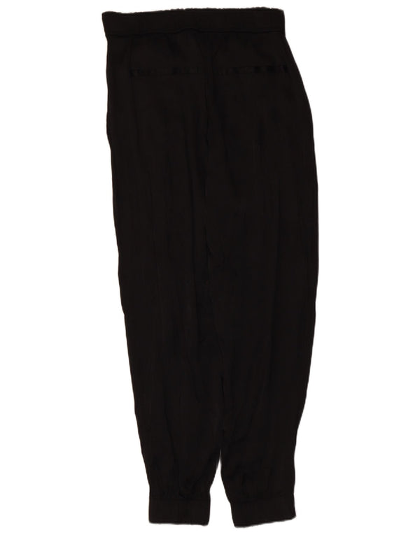 Zara Womens Joggers Casual Trousers Small W27 L25 Black Viscose