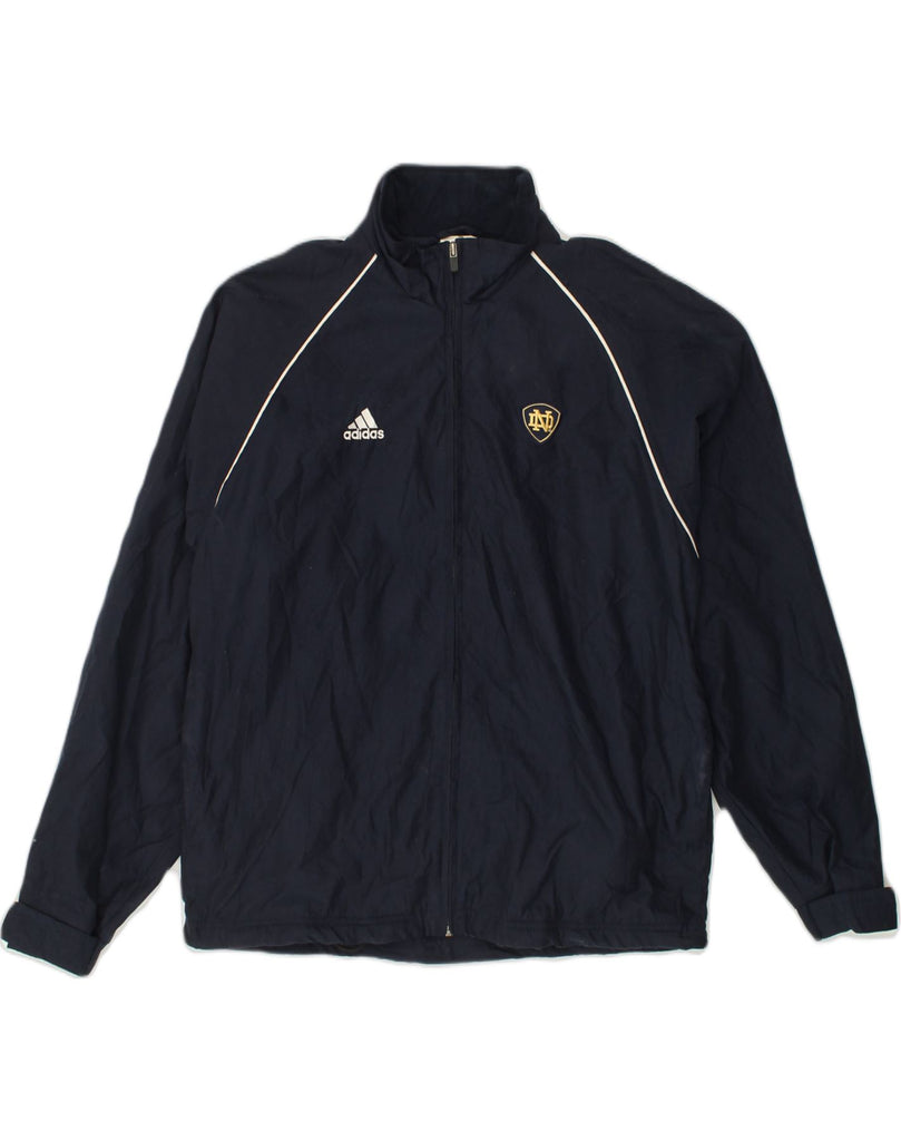 ADIDAS Mens Tracksuit Top Jacket Medium Navy Blue Polyester | Vintage Adidas | Thrift | Second-Hand Adidas | Used Clothing | Messina Hembry 