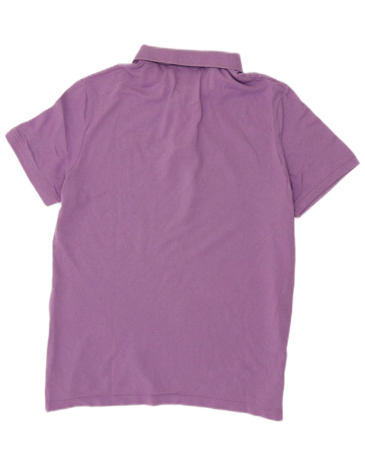 Diadora Mens Polo Shirt Medium Purple Cotton