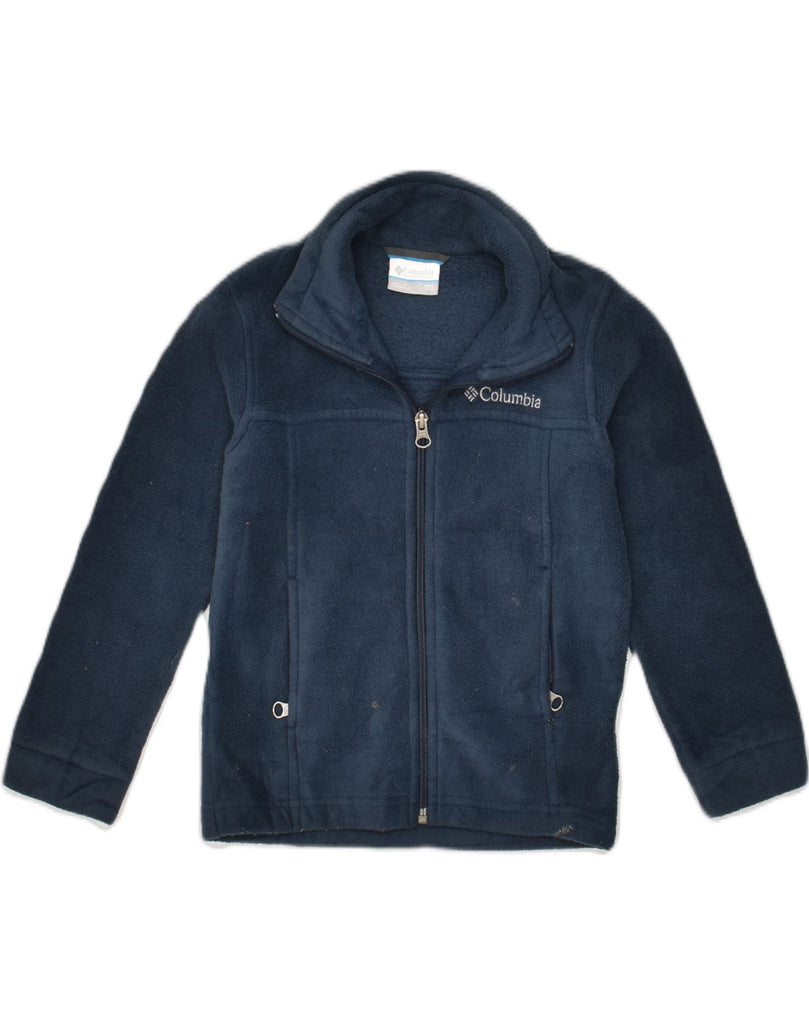 COLUMBIA Boys Fleece Jacket 4-5 Years 2XS Navy Blue Polyester | Vintage Columbia | Thrift | Second-Hand Columbia | Used Clothing | Messina Hembry 