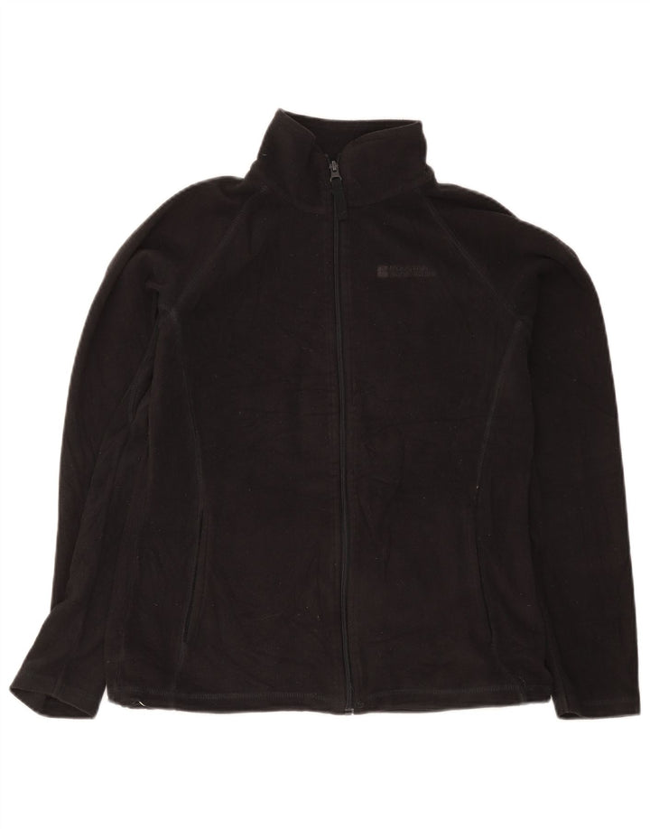Mountain Warehouse Womens Relaxed Fit Fleece Jacket UK 8 Small Black