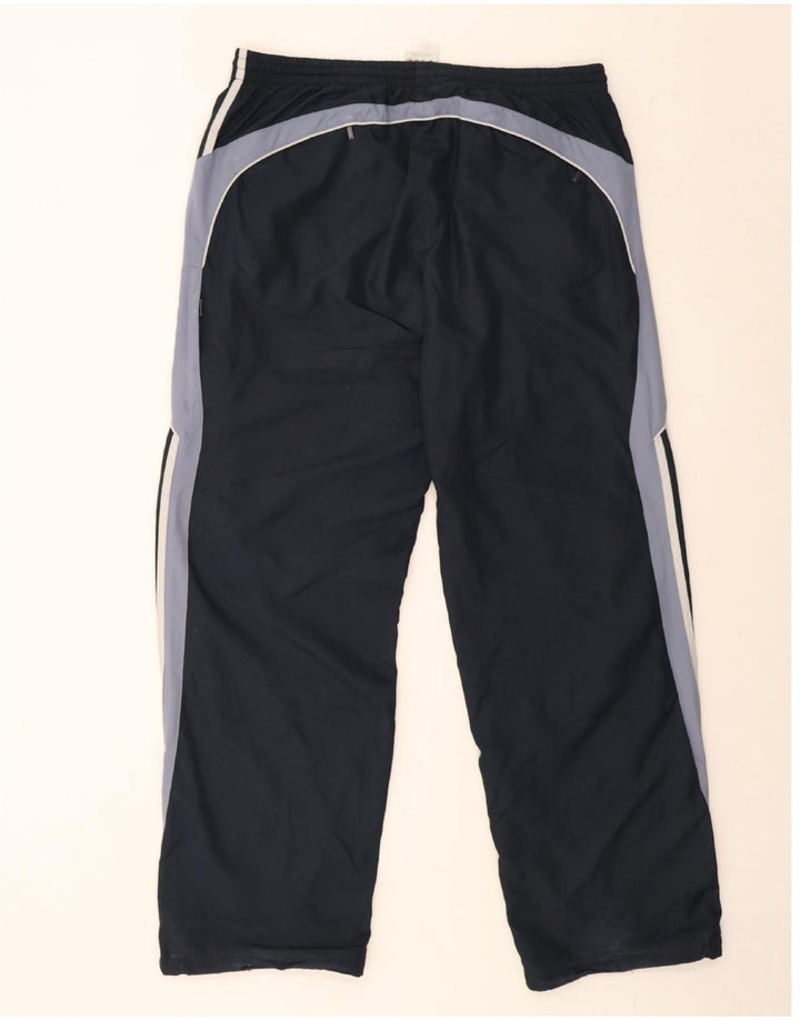 Adidas Mens Tracksuit Trousers XL  Navy Blue Colourblock Polyester