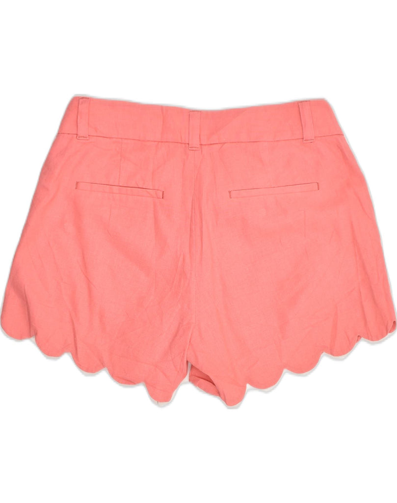 J. CREW Womens Casual Shorts US 2 XS W30 Pink Linen | Vintage J. Crew | Thrift | Second-Hand J. Crew | Used Clothing | Messina Hembry 