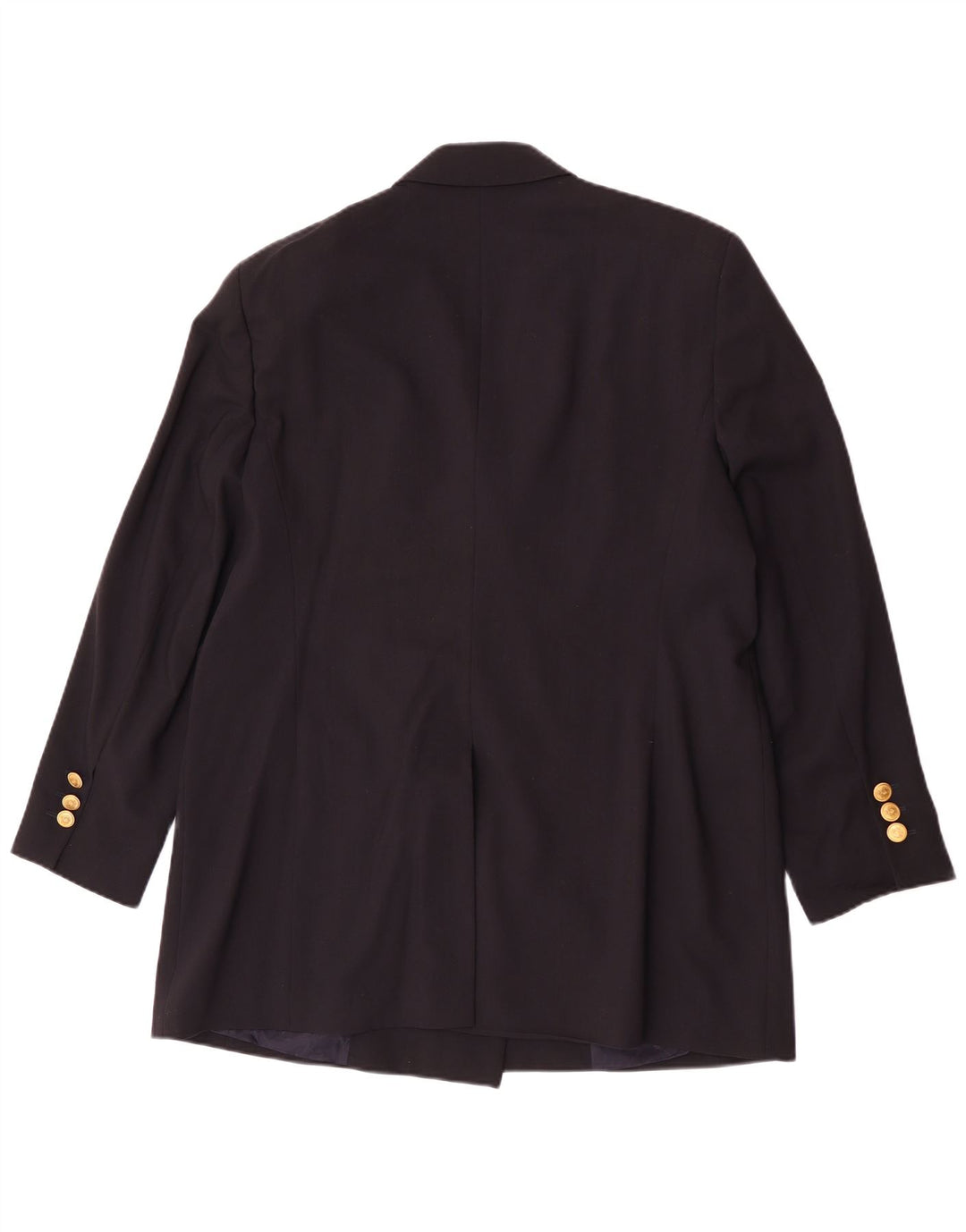 Jobis Womens Longline Double Breasted Blazer Jacket UK 14 Medium Navy Blue
