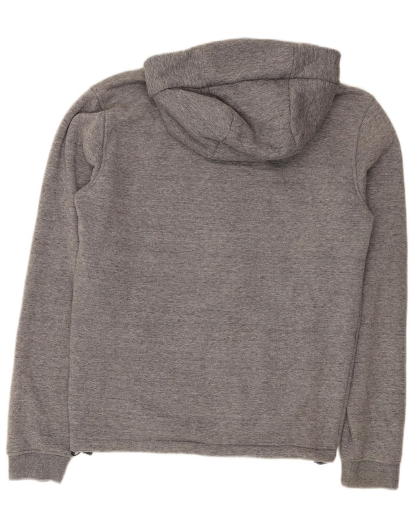 Quiksilver Mens Sherpa Zip Hoodie Sweater Small Grey Flecked Cotton