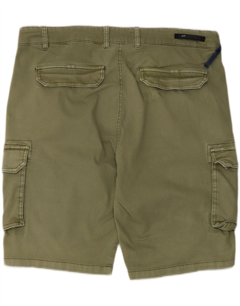 GAS Mens Cargo Shorts 2XL W42 Khaki Vintage Gas and Second-Hand Gas from Messina Hembry 