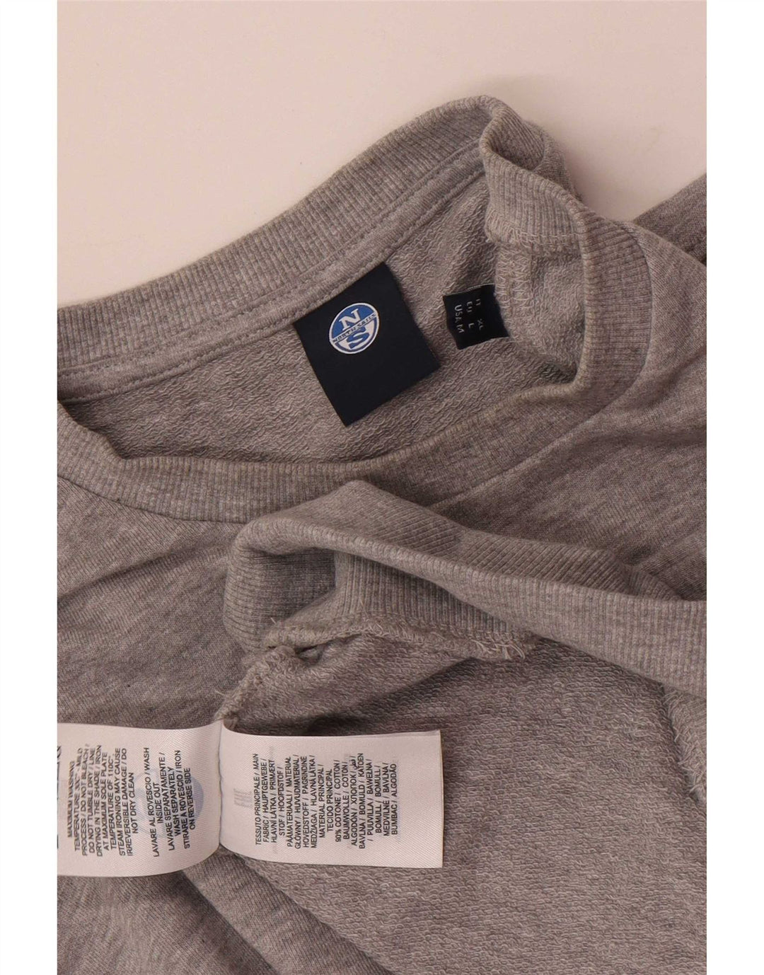 North Sails Mens Sweatshirt Jumper Large Grey Cotton