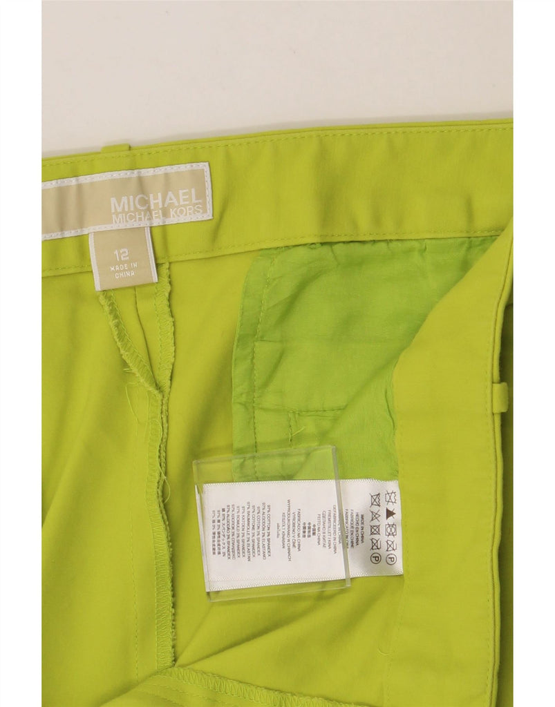 MICHAEL KORS Womens Chino Shorts US 12 Large W32  Green Cotton Vintage Michael Kors and Second-Hand Michael Kors from Messina Hembry 