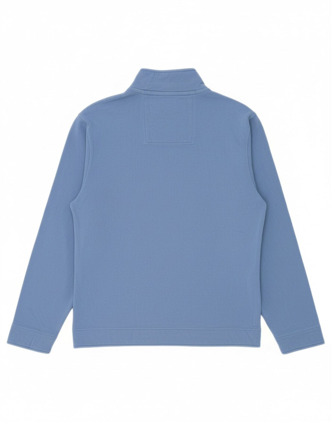 CREW CLOTHING Mens Zip Neck Sweatshirt Jumper Large Blue Cotton
